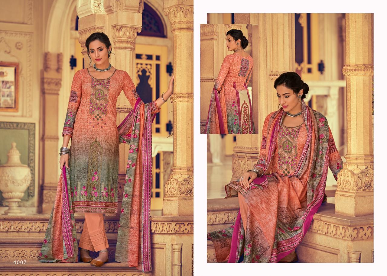 Gulbahar By House Of Lawn 4001 To 4010 Series Beautiful Suits Colorful Stylish Fancy Casual Wear & Ethnic Wear Pure Jam Satin Digital Print With Embroidery Dresses At Wholesale Price