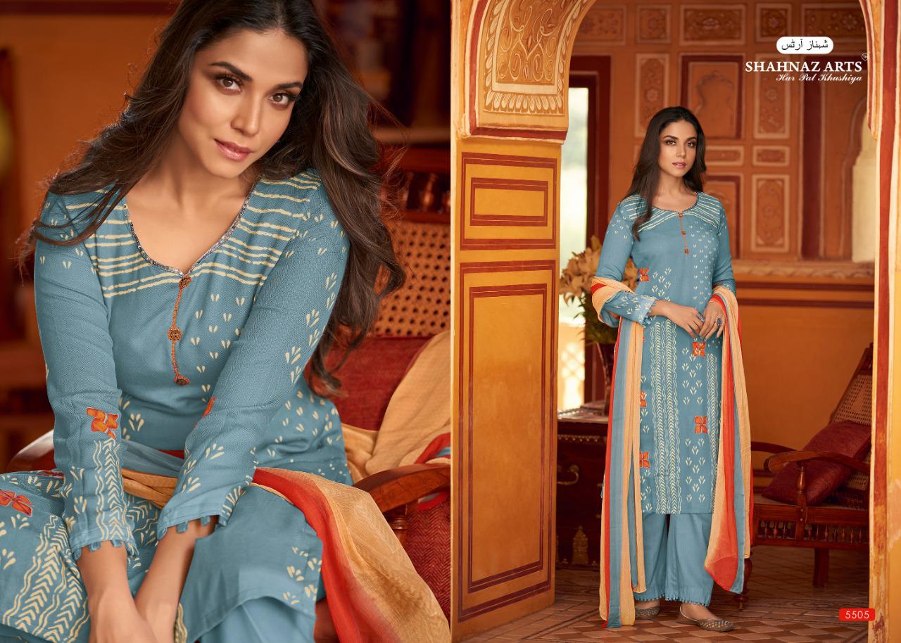 Gulbahar By Shahnaz Arts 5501 To 5508 Series Beautiful Stylish Fancy Colorful Casual & Party Wear & Ethnic Wear Heavy Pashmina With Handwork Dresses At Wholesale Price