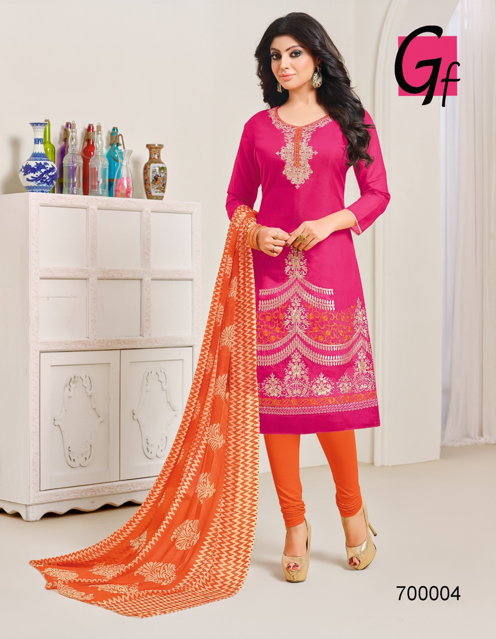 Gulkand By Ganesh Fashion 700002 To 700013 Series Beautiful Stylish Fancy Colorful Casual Wear & Ethnic Wear Chanderi Cotton Printed Dresses At Wholesale Price