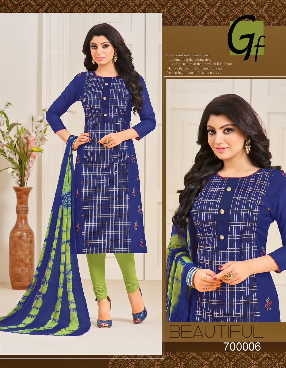 Gulkand By Ganesh Fashion 700002 To 700013 Series Beautiful Stylish Fancy Colorful Casual Wear & Ethnic Wear Chanderi Cotton Printed Dresses At Wholesale Price