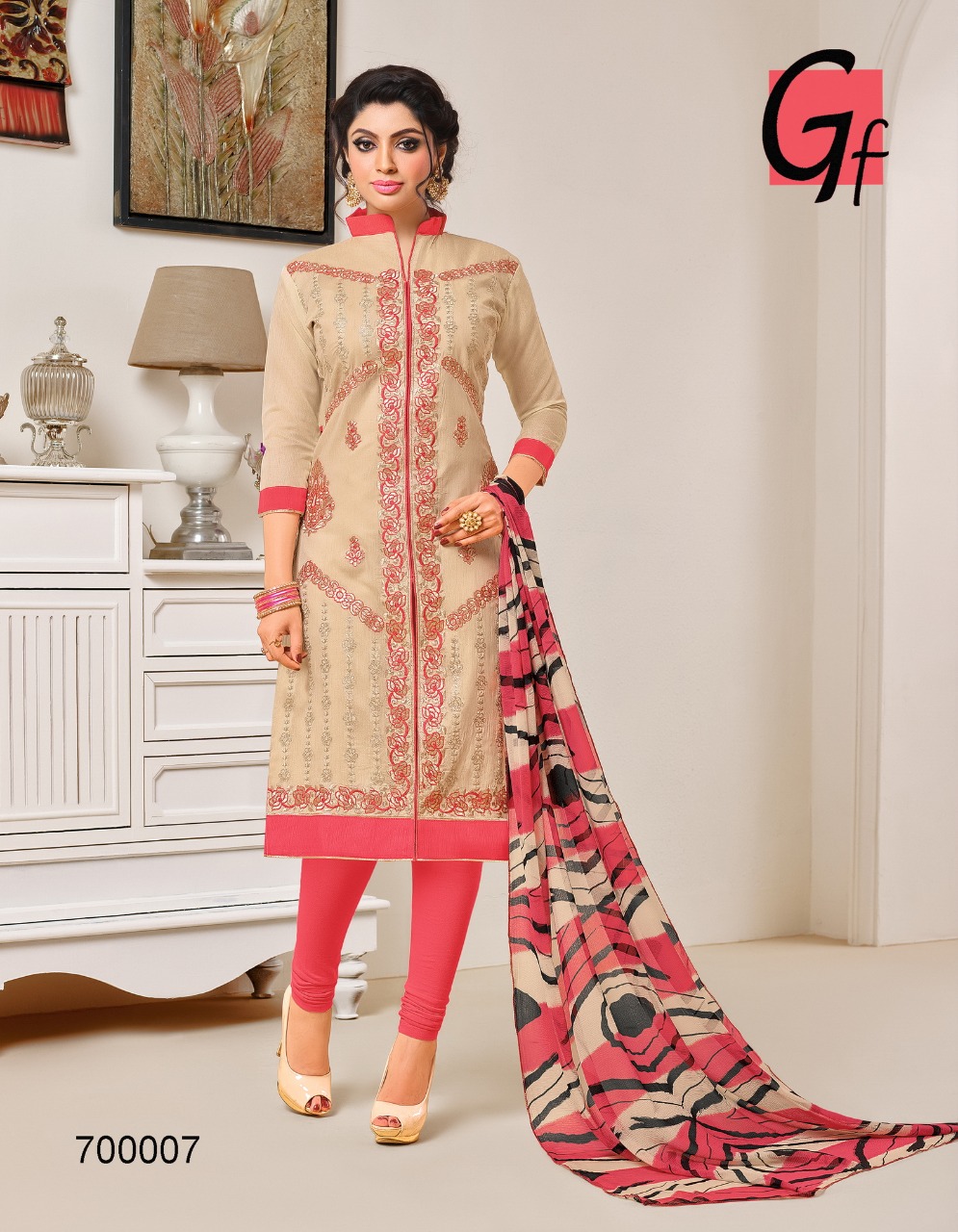 Gulkand By Ganesh Fashion 700002 To 700013 Series Beautiful Stylish Fancy Colorful Casual Wear & Ethnic Wear Chanderi Cotton Printed Dresses At Wholesale Price