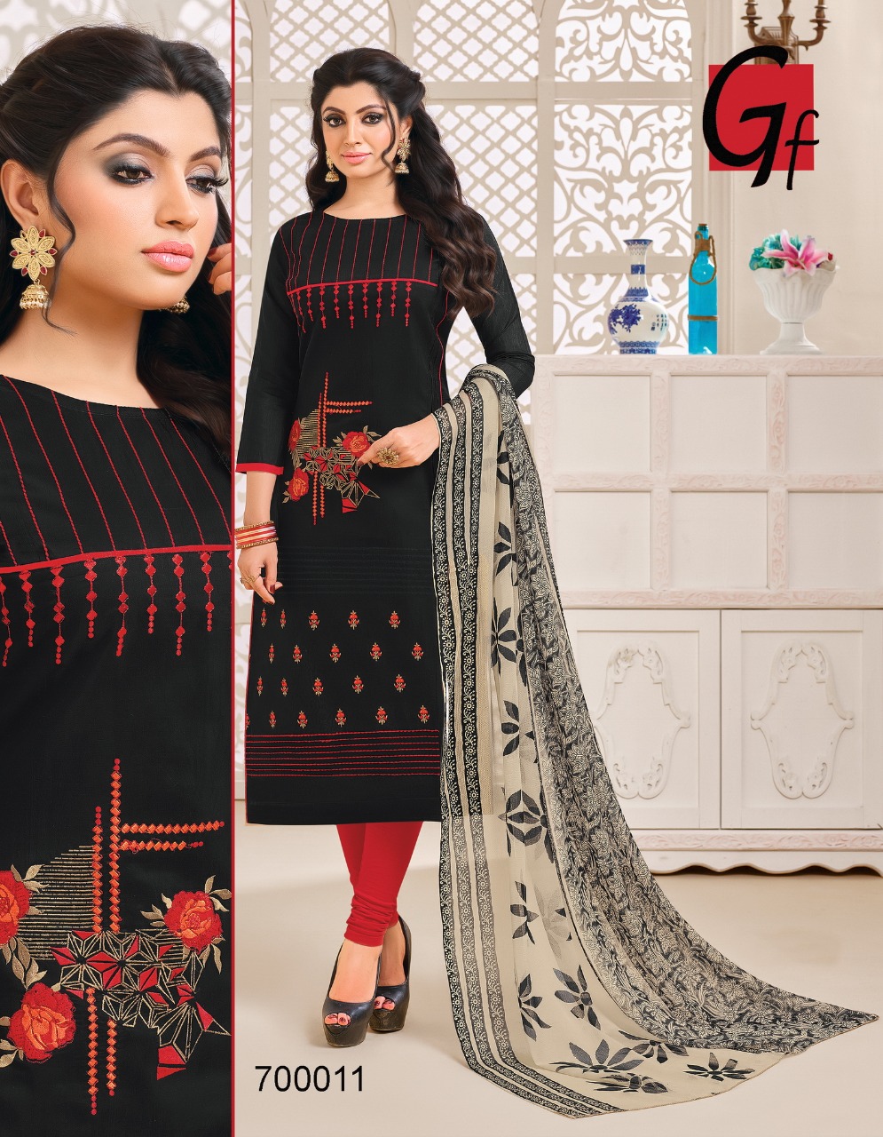 Gulkand By Ganesh Fashion 700002 To 700013 Series Beautiful Stylish Fancy Colorful Casual Wear & Ethnic Wear Chanderi Cotton Printed Dresses At Wholesale Price