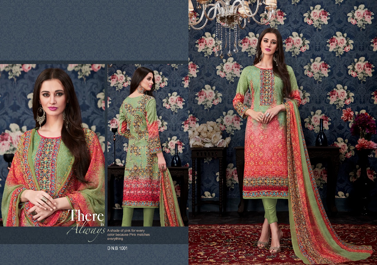 Gulmohar By Shri Vijay 1001 To 1008 Series Beautiful Stylish Fancy Colorful Casual Wear & Ethnic Wear Pure Cambric Cotton Printed Dresses At Wholesale Price
