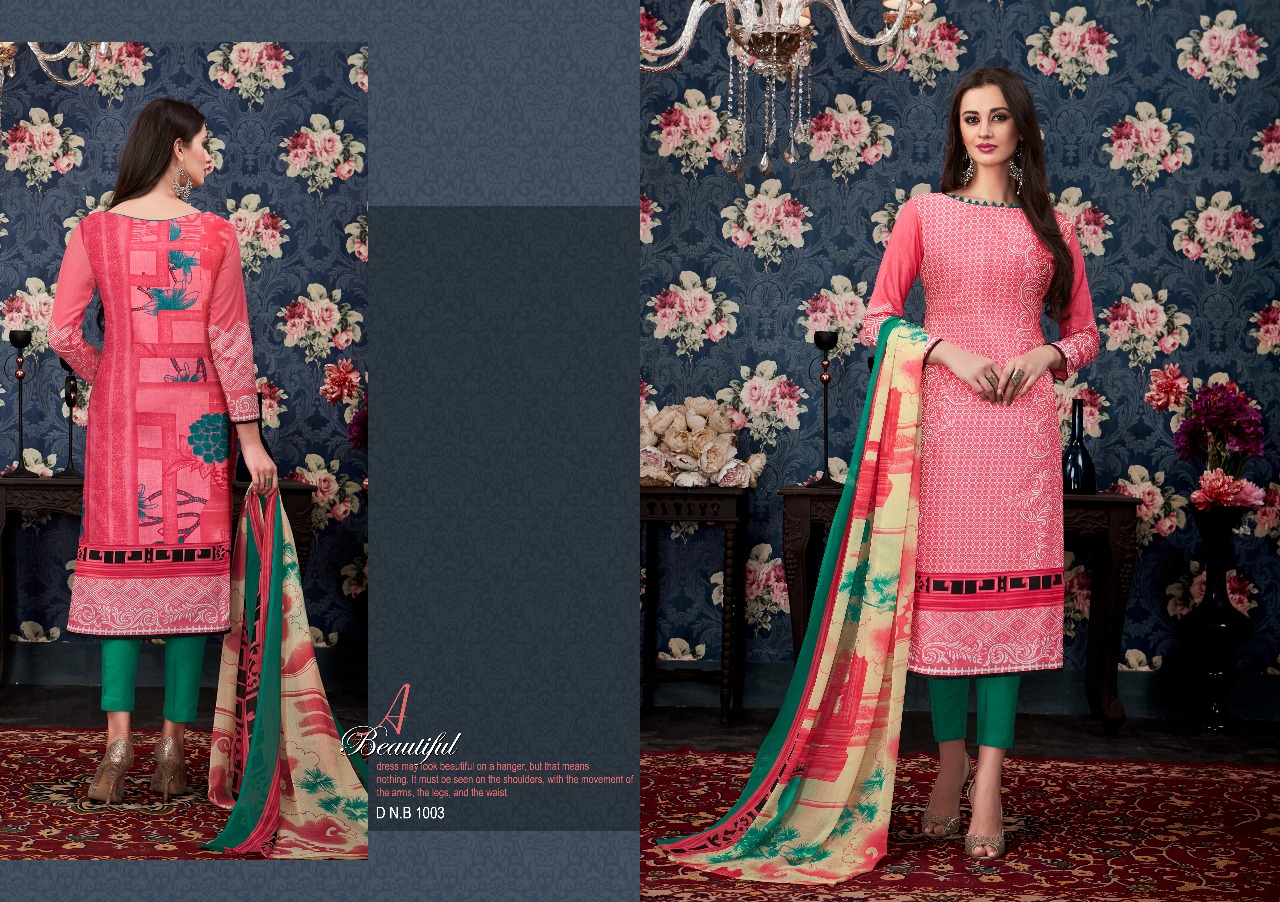 Gulmohar By Shri Vijay 1001 To 1008 Series Beautiful Stylish Fancy Colorful Casual Wear & Ethnic Wear Pure Cambric Cotton Printed Dresses At Wholesale Price