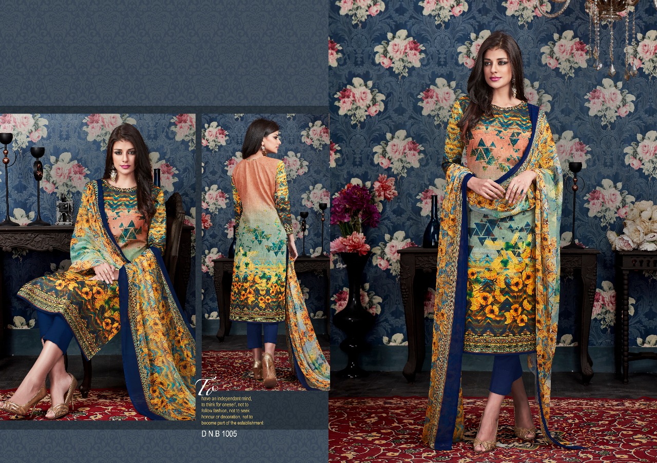 Gulmohar By Shri Vijay 1001 To 1008 Series Beautiful Stylish Fancy Colorful Casual Wear & Ethnic Wear Pure Cambric Cotton Printed Dresses At Wholesale Price