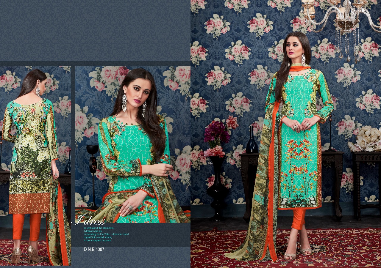 Gulmohar By Shri Vijay 1001 To 1008 Series Beautiful Stylish Fancy Colorful Casual Wear & Ethnic Wear Pure Cambric Cotton Printed Dresses At Wholesale Price