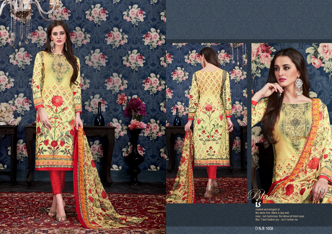 Gulmohar By Shri Vijay 1001 To 1008 Series Beautiful Stylish Fancy Colorful Casual Wear & Ethnic Wear Pure Cambric Cotton Printed Dresses At Wholesale Price