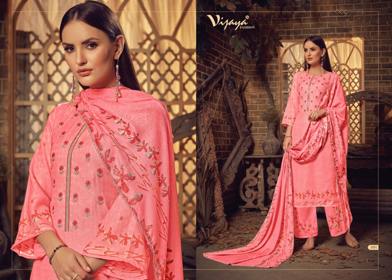 Gulsan By Vijaya Fashion 2001 To 2010 Series Designer Suits Collection Beautiful Stylish Fancy Colorful Party Wear & Occasional Wear Pashmina Embroidery Dresses At Wholesale Price