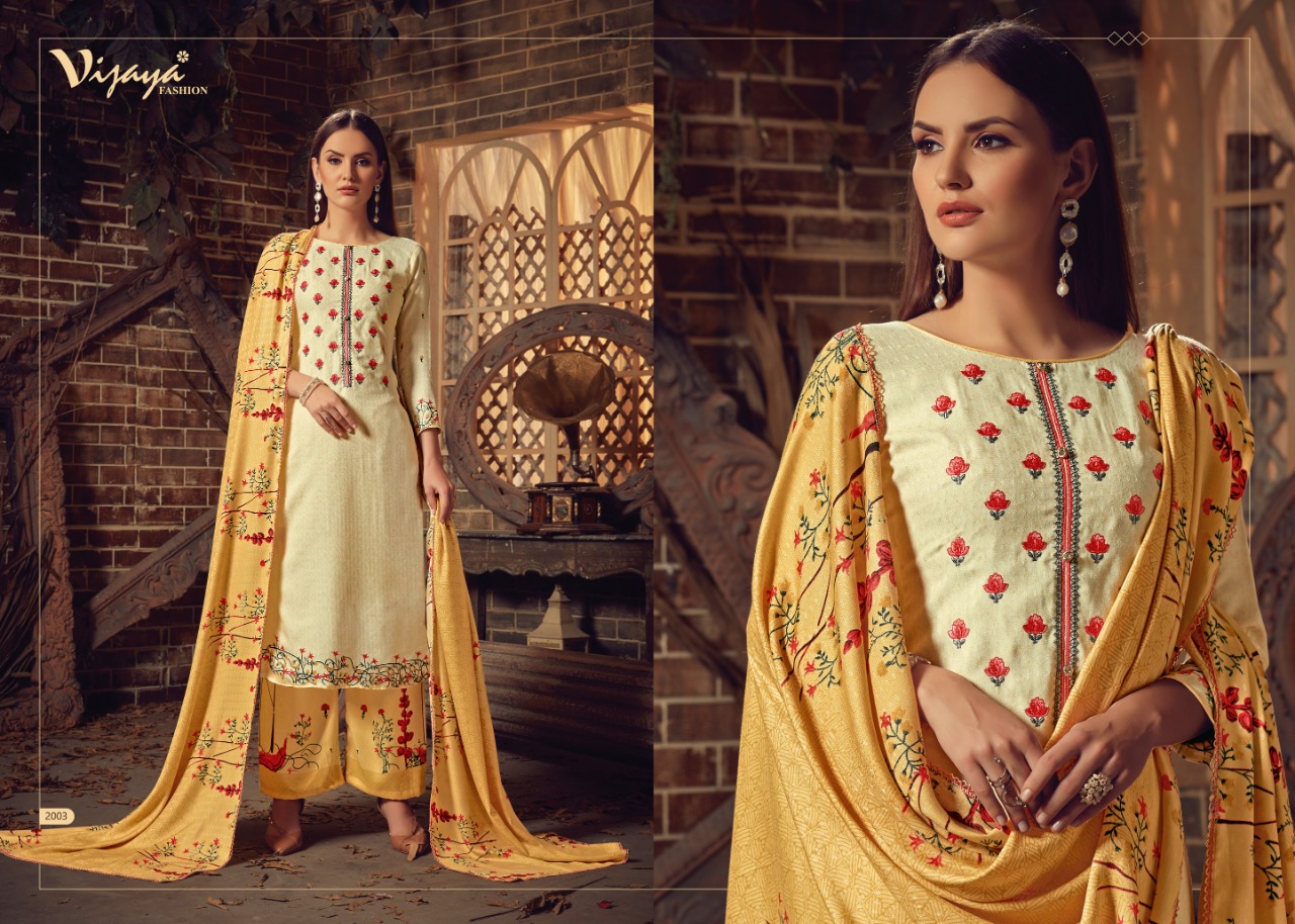 Gulsan By Vijaya Fashion 2001 To 2010 Series Designer Suits Collection Beautiful Stylish Fancy Colorful Party Wear & Occasional Wear Pashmina Embroidery Dresses At Wholesale Price