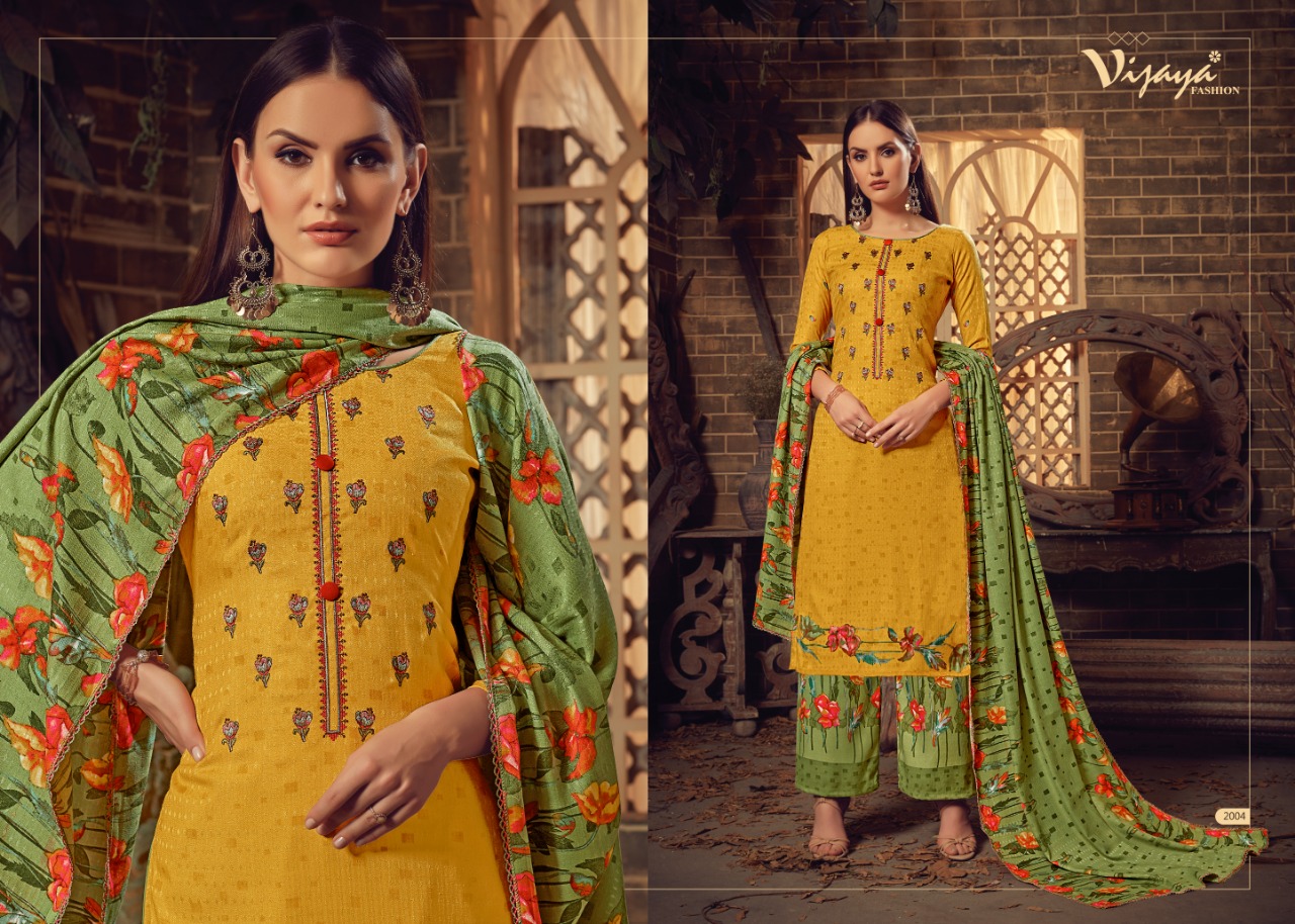Gulsan By Vijaya Fashion 2001 To 2010 Series Designer Suits Collection Beautiful Stylish Fancy Colorful Party Wear & Occasional Wear Pashmina Embroidery Dresses At Wholesale Price