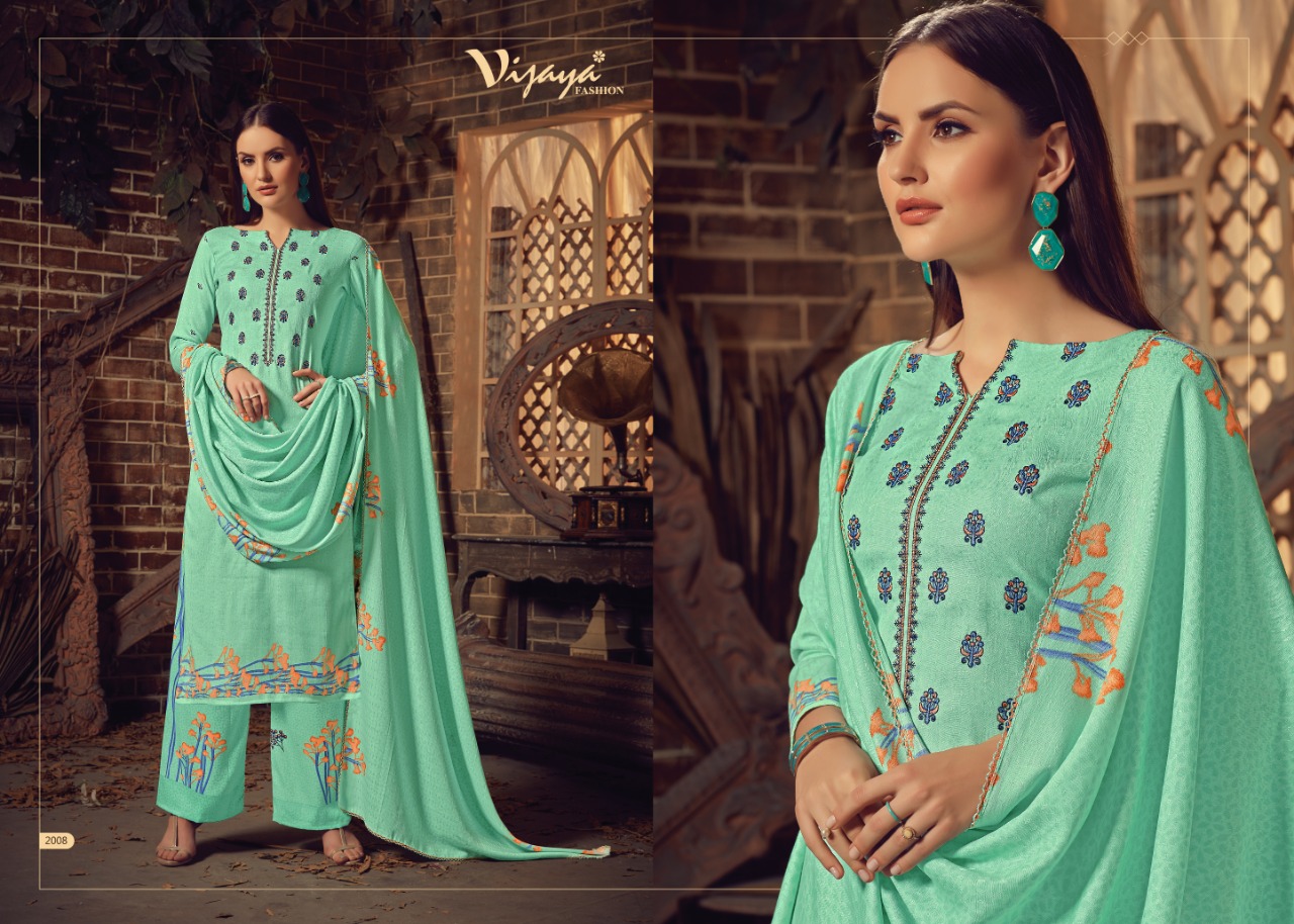 Gulsan By Vijaya Fashion 2001 To 2010 Series Designer Suits Collection Beautiful Stylish Fancy Colorful Party Wear & Occasional Wear Pashmina Embroidery Dresses At Wholesale Price