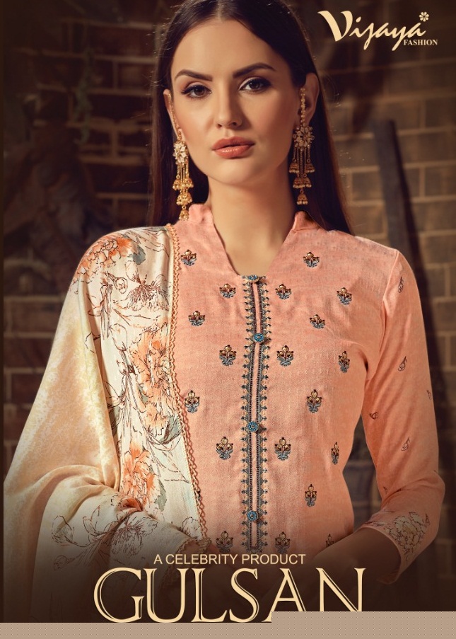 Gulsan By Vijaya Fashion 2001 To 2010 Series Designer Suits Collection Beautiful Stylish Fancy Colorful Party Wear & Occasional Wear Pashmina Embroidery Dresses At Wholesale Price