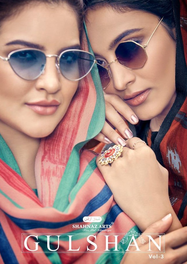 Gulshan Vol-3 By Shahnaz Arts 3001 To 3008 Series Designer Suits Collection Beautiful Stylish Fancy Colorful Party Wear & Occasional Wear Pure Pashmina Printed Dresses At Wholesale Price