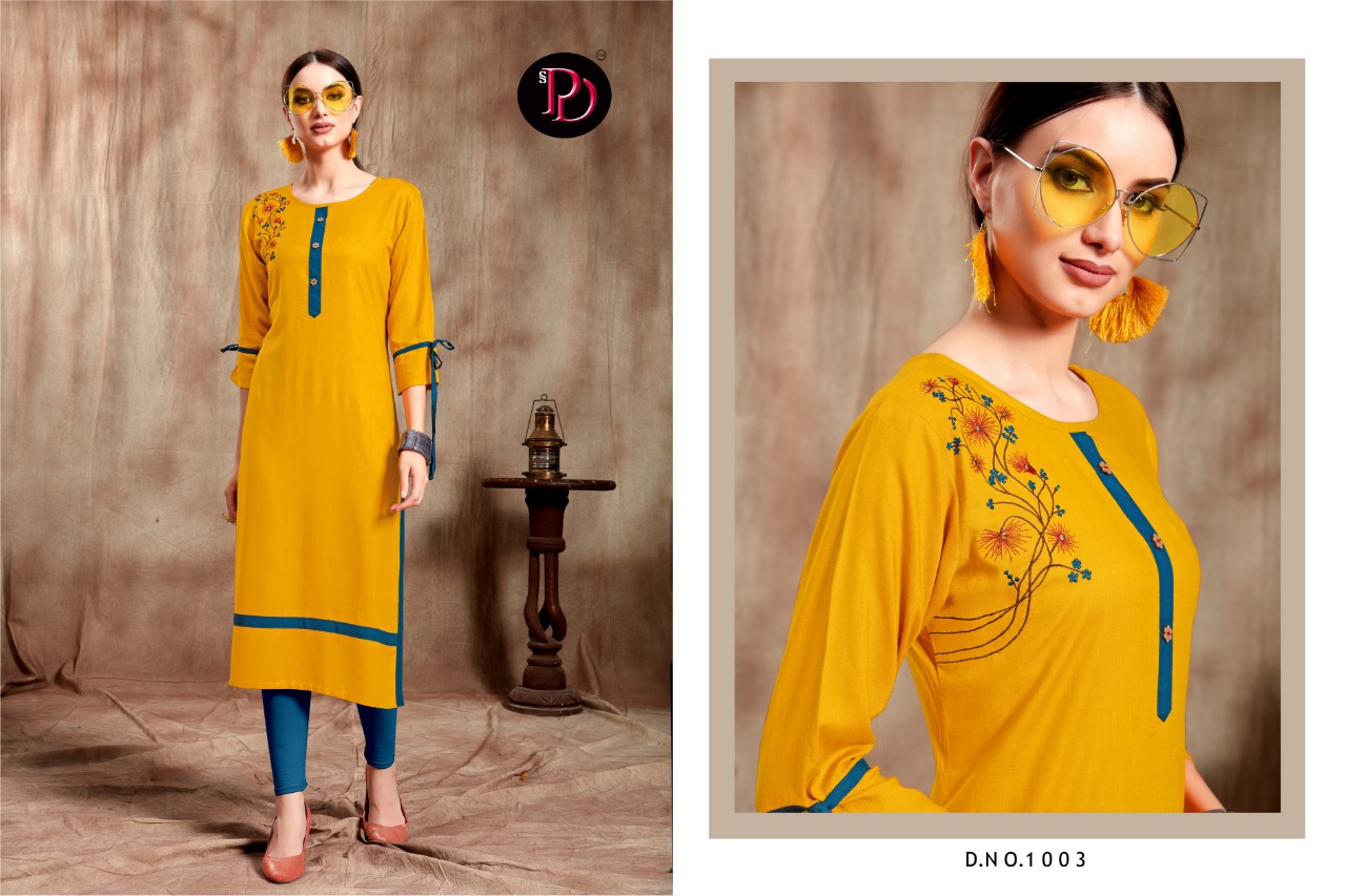 Gulzar By Poorvi Designer 1001 To 1006 Series Stylish Fancy Beautiful Colorful Casual Wear & Ethnic Wear Rayon Slub With Embroidery Kurtis At Wholesale Price