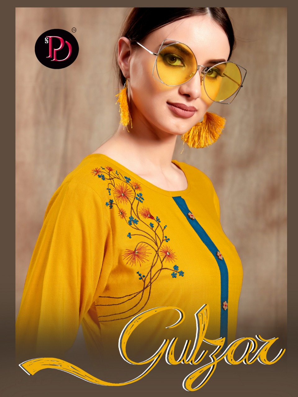 Gulzar By Poorvi Designer 1001 To 1006 Series Stylish Fancy Beautiful Colorful Casual Wear & Ethnic Wear Rayon Slub With Embroidery Kurtis At Wholesale Price