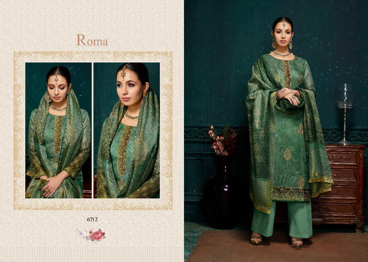 Harmony Collection By Roma Fashions 6710 To 6719 Series Beautiful Suits Stylish Fancy Colorful Party Wear & Ethnic Wear Kota Cheks Digital Printed Dresses At Wholesale Price