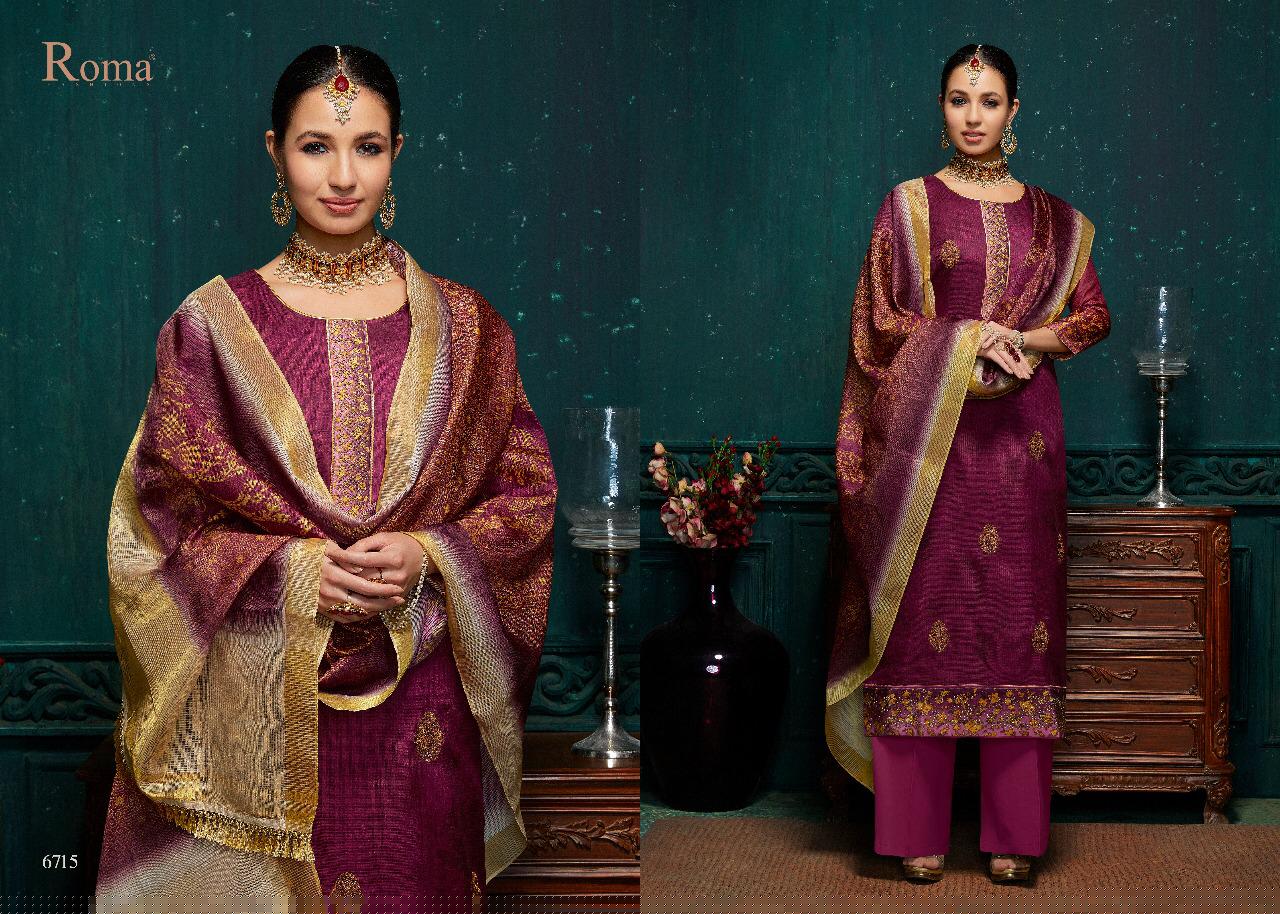 Harmony Collection By Roma Fashions 6710 To 6719 Series Beautiful Suits Stylish Fancy Colorful Party Wear & Ethnic Wear Kota Cheks Digital Printed Dresses At Wholesale Price
