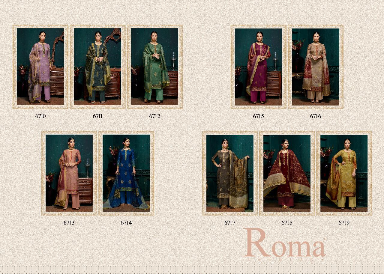 Harmony Collection By Roma Fashions 6710 To 6719 Series Beautiful Suits Stylish Fancy Colorful Party Wear & Ethnic Wear Kota Cheks Digital Printed Dresses At Wholesale Price