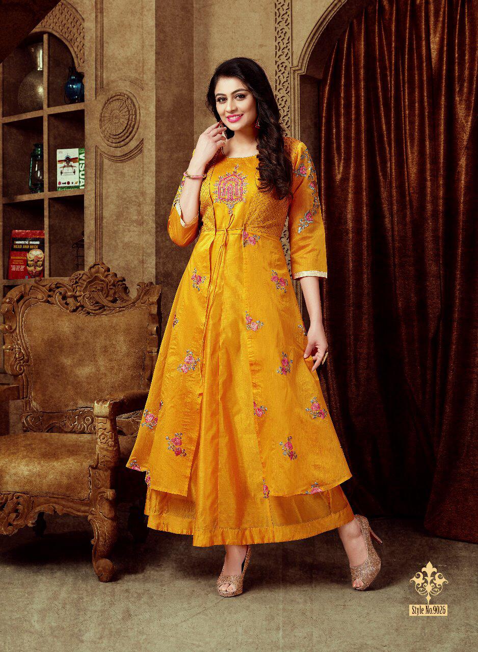 Haseen Pal Vol-4 By A.f 9026 To 9030 Series Beautiful Stylish Fancy Colorful Casual Wear & Ethnic Wear Heavy Modal Print Kurtis At Wholesale Price