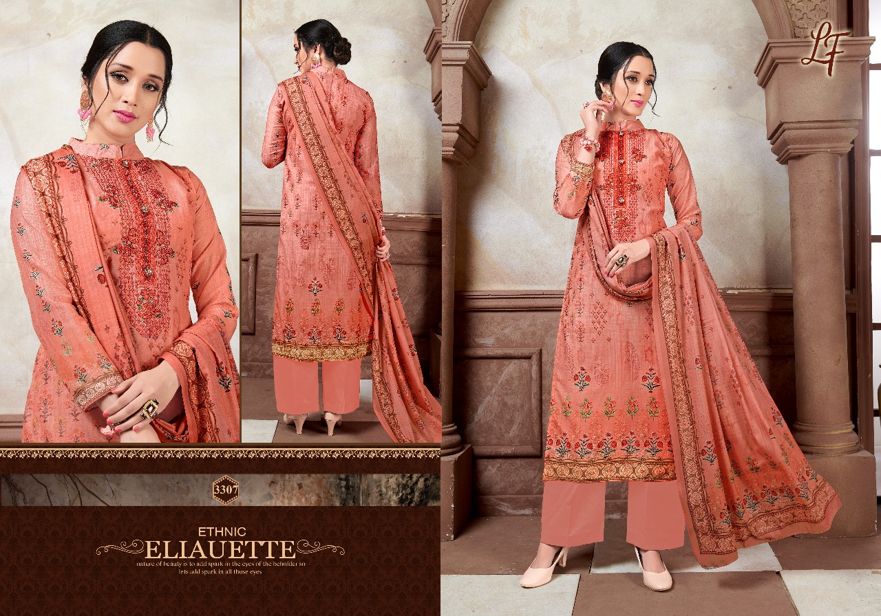Heena Vol-33 By Lavli Fashion 33001 To 33008 Series Beautiful Stylish Designer Printed And Embroidered Party Wear Occasional Wear Muslin Cotton Embroidered Dresses At Wholesale Price