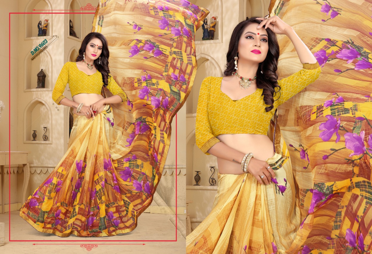 Heena Vol-10 By Shripal Textile 9601 To 6912 Series Designer Beautiful Colorful Stylish Wedding Collection Party Wear & Occasional Wear Fancy Printed Sarees At Wholesale Price