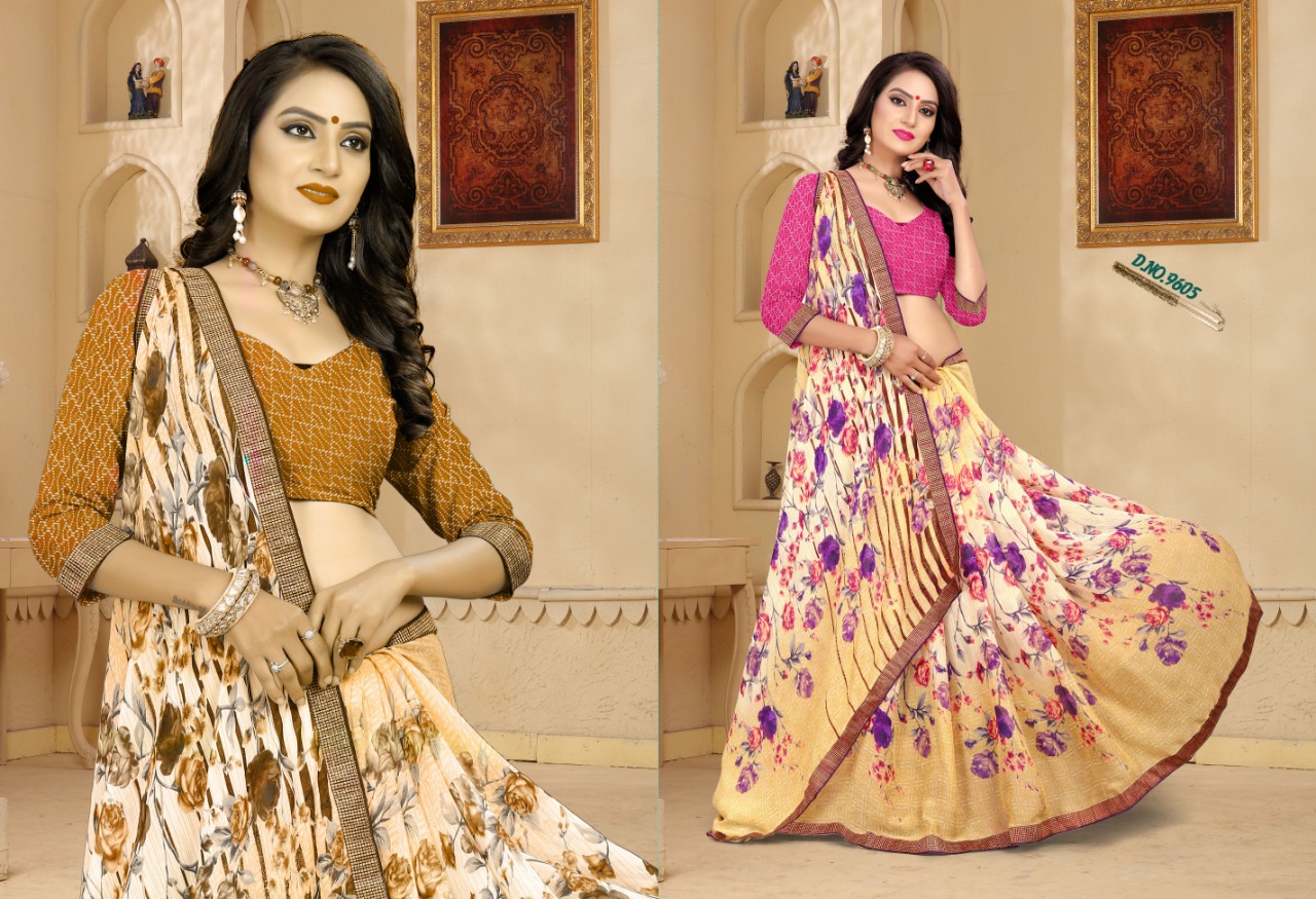 Heena Vol-10 By Shripal Textile 9601 To 6912 Series Designer Beautiful Colorful Stylish Wedding Collection Party Wear & Occasional Wear Fancy Printed Sarees At Wholesale Price