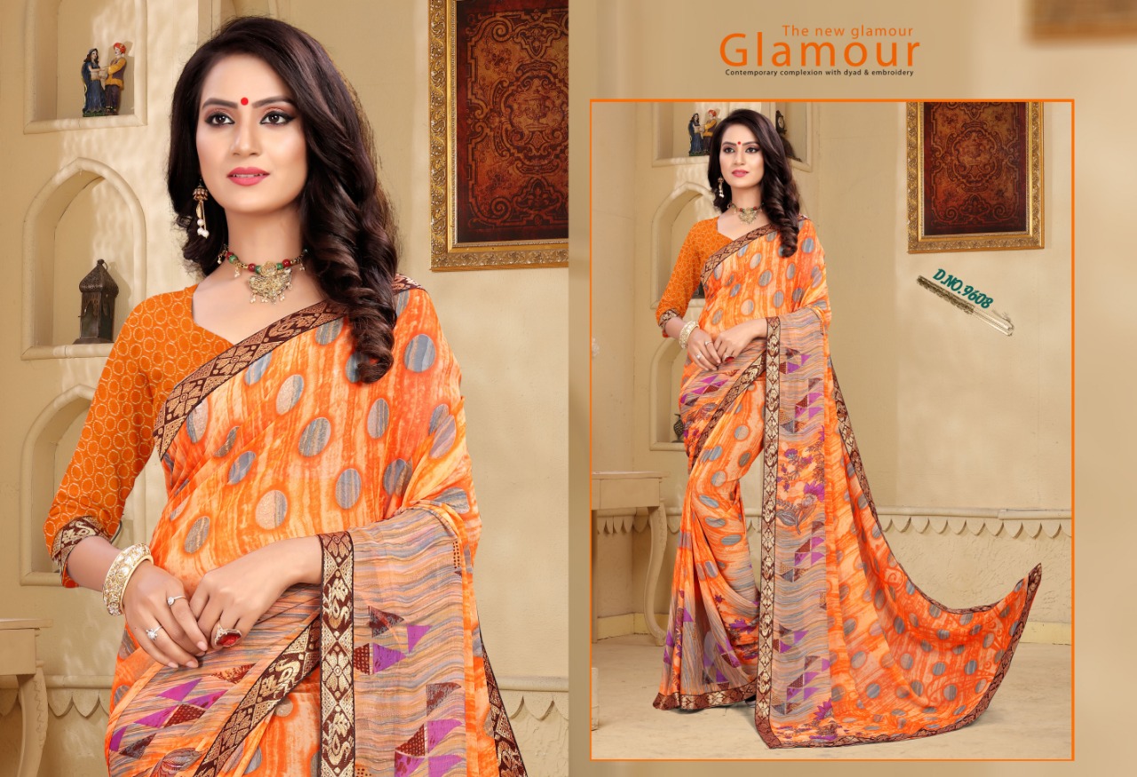 Heena Vol-10 By Shripal Textile 9601 To 6912 Series Designer Beautiful Colorful Stylish Wedding Collection Party Wear & Occasional Wear Fancy Printed Sarees At Wholesale Price