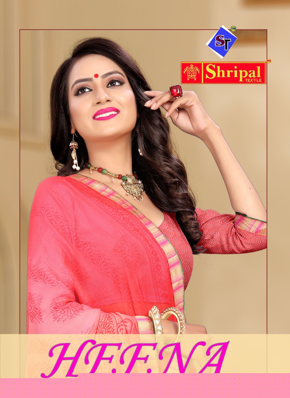 Heena Vol-10 By Shripal Textile 9601 To 6912 Series  Designer Beautiful Colorful Stylish Wedding Collection Party Wear & Occasional Wear Fancy Printed Sarees At Wholesale Price