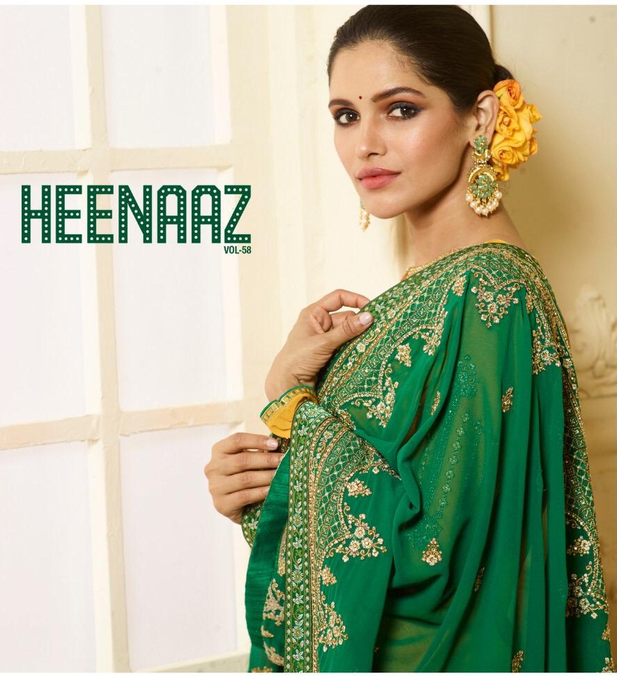 Heenaz Vol-58 By Mahaveer Fashion 5800 To 5806 Series Beautiful Suits Colorful Stylish Fancy Casual Wear & Ethnic Wear Satin Georgette Dresses At Wholesale Price