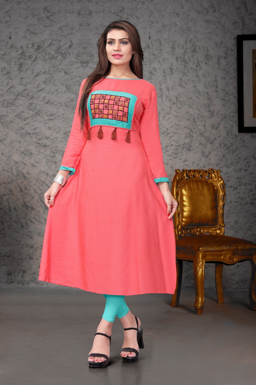 Heer By A.f 1001 To 1006 Series Beautiful Stylish Fancy Colorful Casual Wear & Ethnic Wear Heavy Rayon Flex Print With Work Kurtis At Wholesale Price