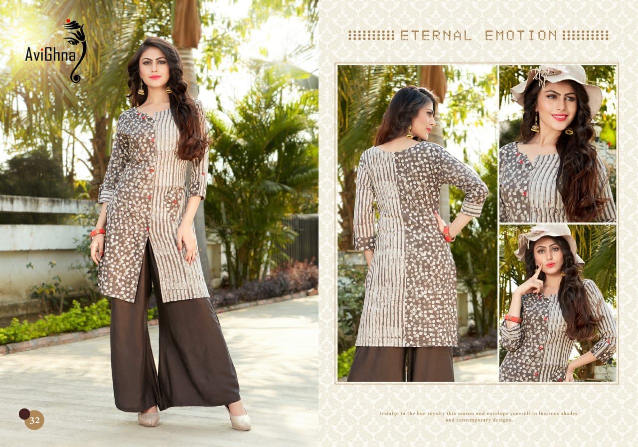 Heer By Avighna Creation 31 To 39 Series Beautiful Colorful Stylish Fancy Casual Wear & Ethnic Wear & Ready To Wear Heavy Cotton/ Rayon Printed Kurtis At Wholesale Price