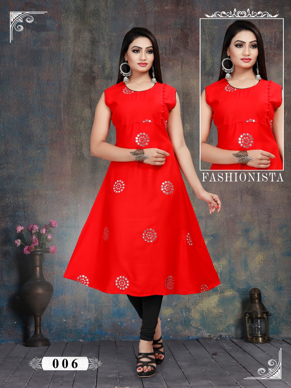 Heer By Jagdamba 001 To 012 Series Beautiful Colorful Stylish Fancy Casual Wear & Ethnic Wear & Ready To Wear Heavy Rayon And Mirror Work Kurtis At Wholesale Price