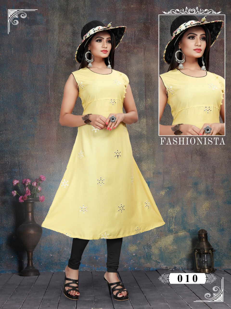 Heer By Jagdamba 001 To 012 Series Beautiful Colorful Stylish Fancy Casual Wear & Ethnic Wear & Ready To Wear Heavy Rayon And Mirror Work Kurtis At Wholesale Price