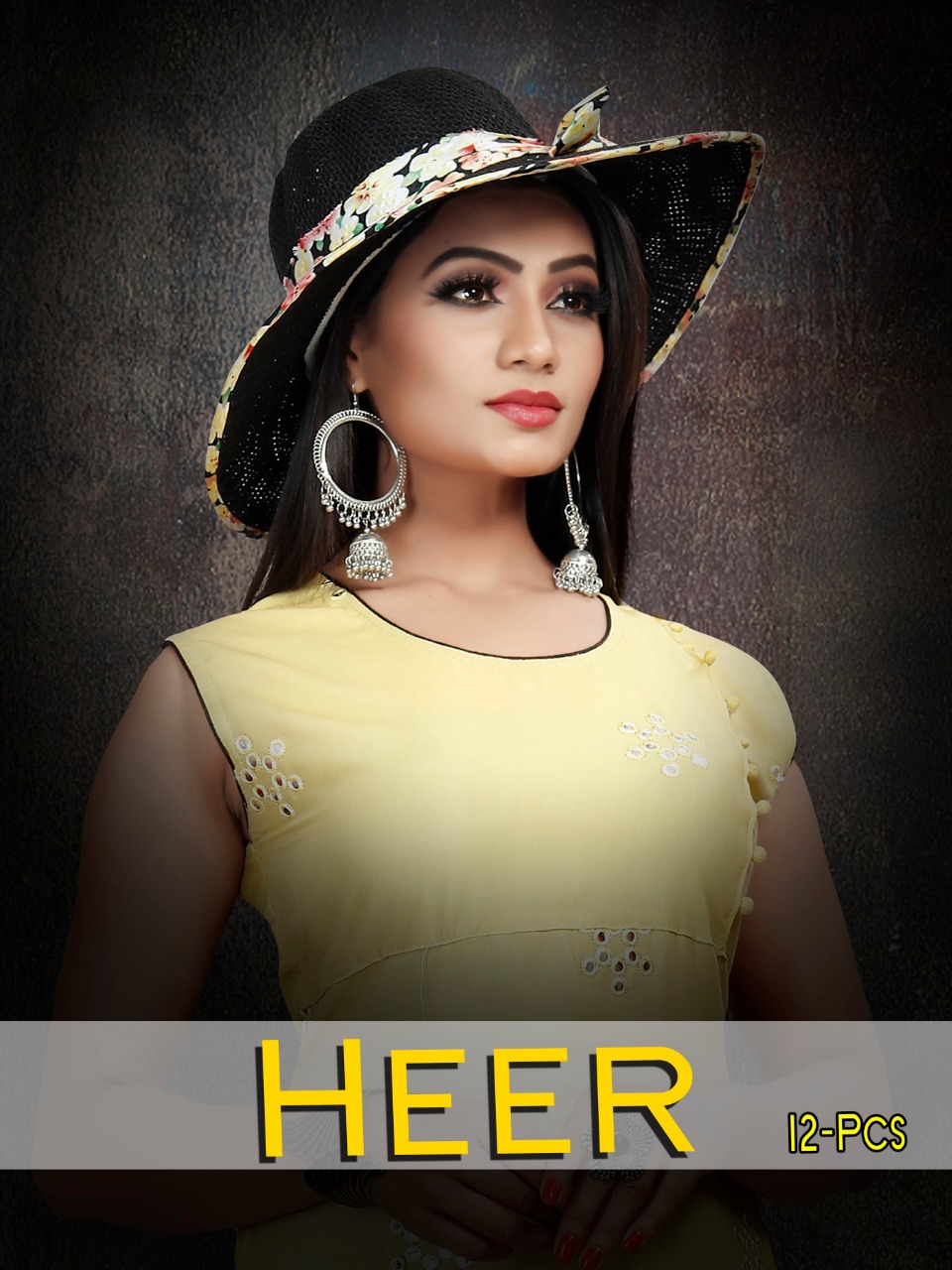 Heer By Jagdamba 001 To 012 Series Beautiful Colorful Stylish Fancy Casual Wear & Ethnic Wear & Ready To Wear Heavy Rayon And Mirror Work Kurtis At Wholesale Price