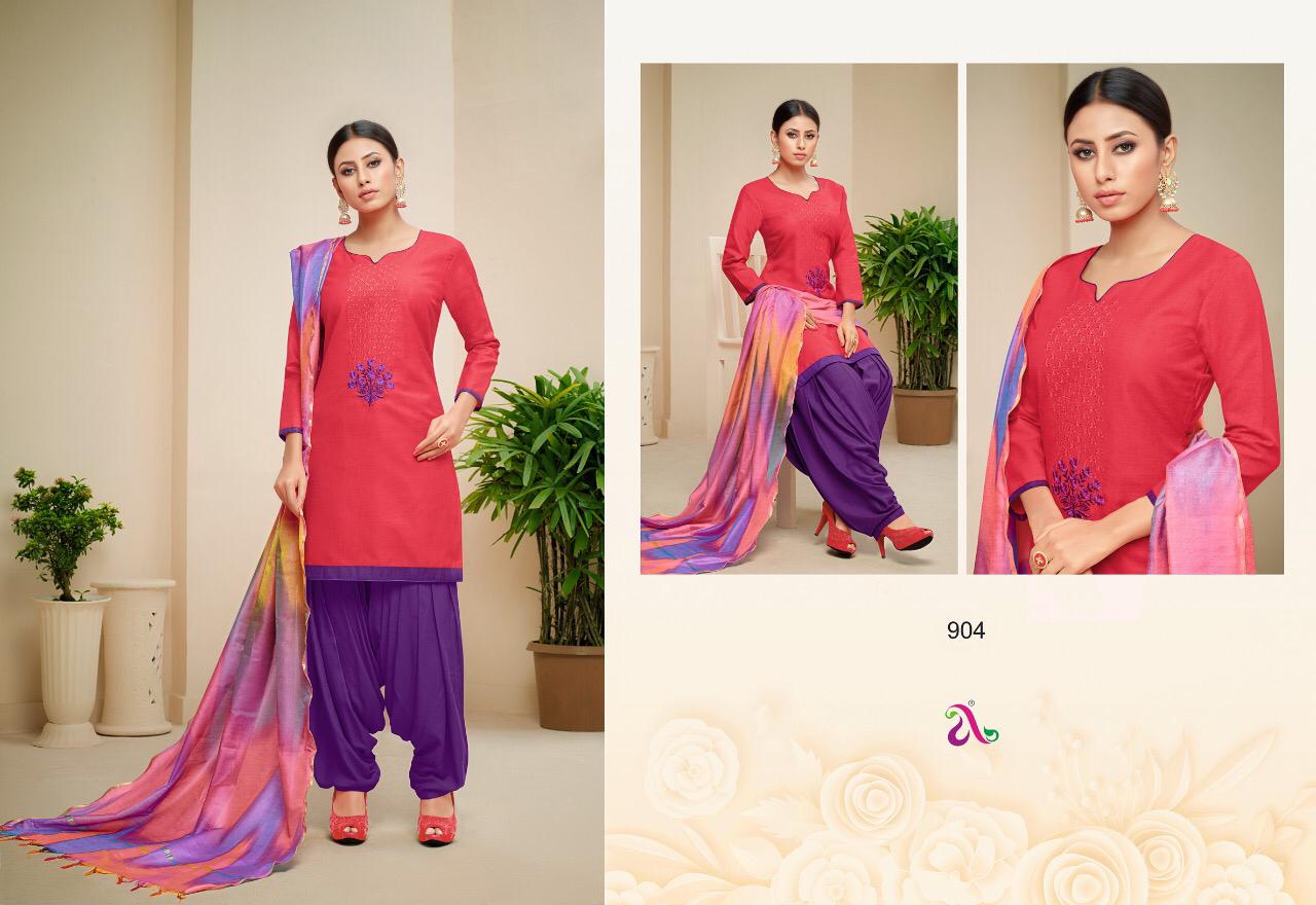 Heeriye By Angroop Plus 900 To 909 Series Designer Patiyala Suits Collection Beautiful Stylish Fancy Colorful Party Wear & Occasional Wear Soft Cotton With Embroidery Dresses At Wholesale Price
