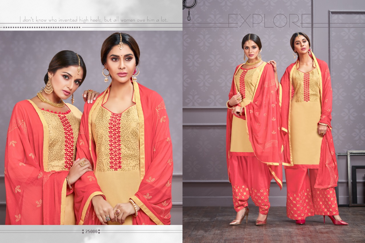 Hello Madam Vol-2 By Raghav Royals 25001 To 25012 Series Suits Collection Beautiful Stylish Fancy Colorful Casual Wear & Ethnic Wear Cotton With Embroidery Dresses At Wholesale Price