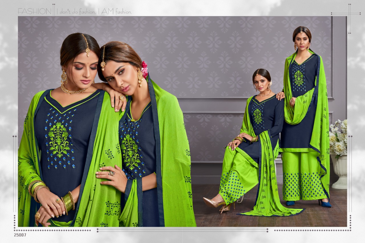 Hello Madam Vol-2 By Raghav Royals 25001 To 25012 Series Suits Collection Beautiful Stylish Fancy Colorful Casual Wear & Ethnic Wear Cotton With Embroidery Dresses At Wholesale Price