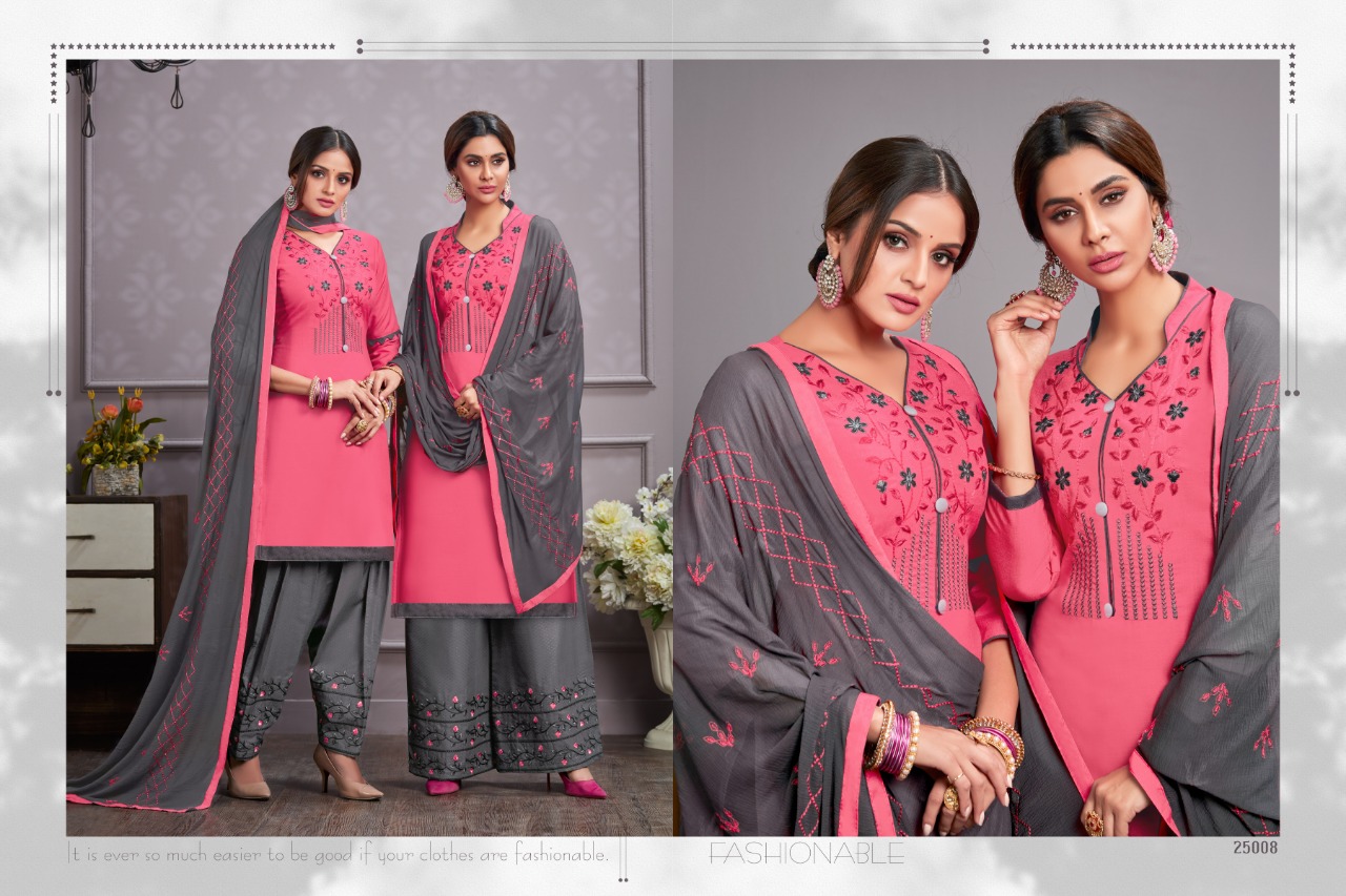Hello Madam Vol-2 By Raghav Royals 25001 To 25012 Series Suits Collection Beautiful Stylish Fancy Colorful Casual Wear & Ethnic Wear Cotton With Embroidery Dresses At Wholesale Price