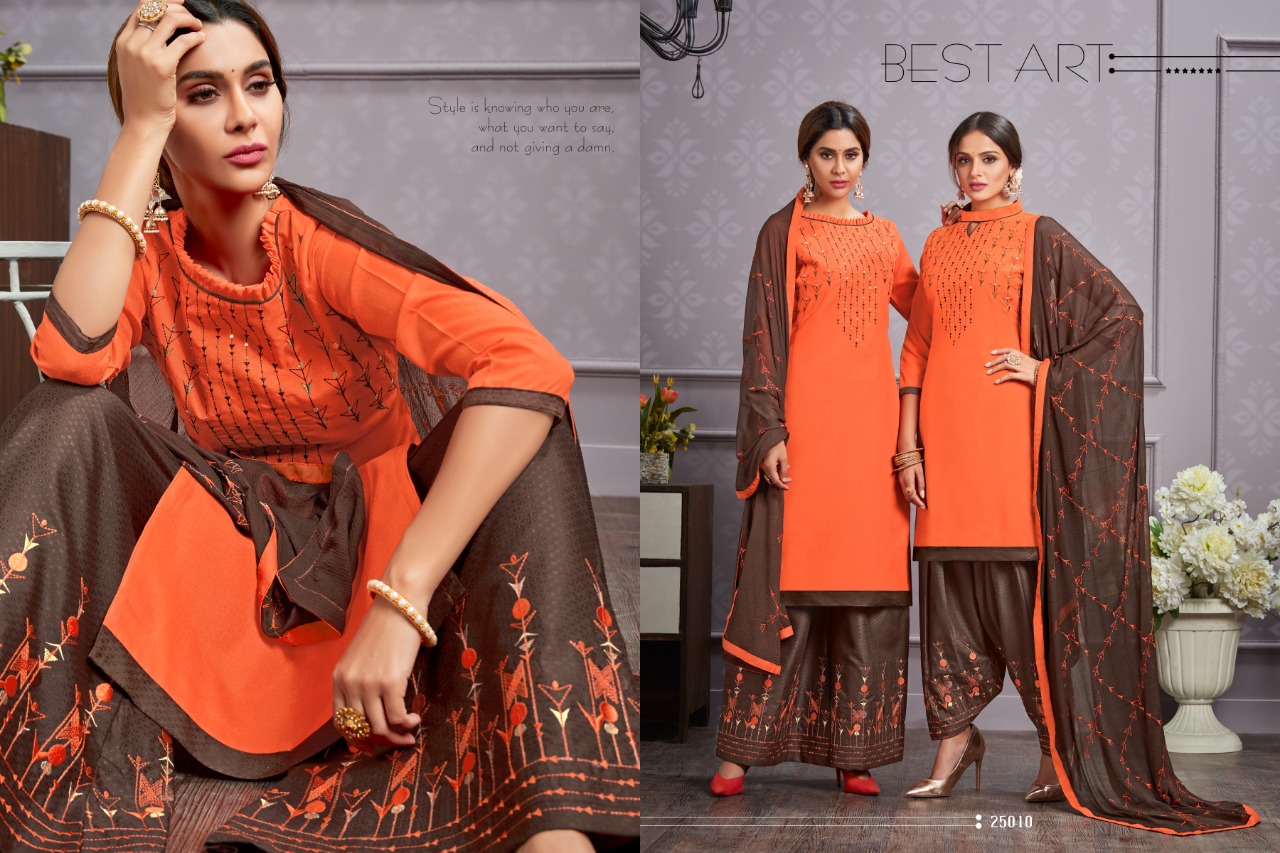 Hello Madam Vol-2 By Raghav Royals 25001 To 25012 Series Suits Collection Beautiful Stylish Fancy Colorful Casual Wear & Ethnic Wear Cotton With Embroidery Dresses At Wholesale Price