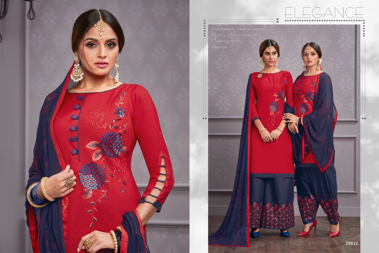 Hello Madam Vol-2 By Raghav Royals 25001 To 25012 Series Suits Collection Beautiful Stylish Fancy Colorful Casual Wear & Ethnic Wear Cotton With Embroidery Dresses At Wholesale Price
