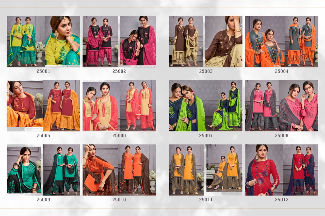 Hello Madam Vol-2 By Raghav Royals 25001 To 25012 Series Suits Collection Beautiful Stylish Fancy Colorful Casual Wear & Ethnic Wear Cotton With Embroidery Dresses At Wholesale Price