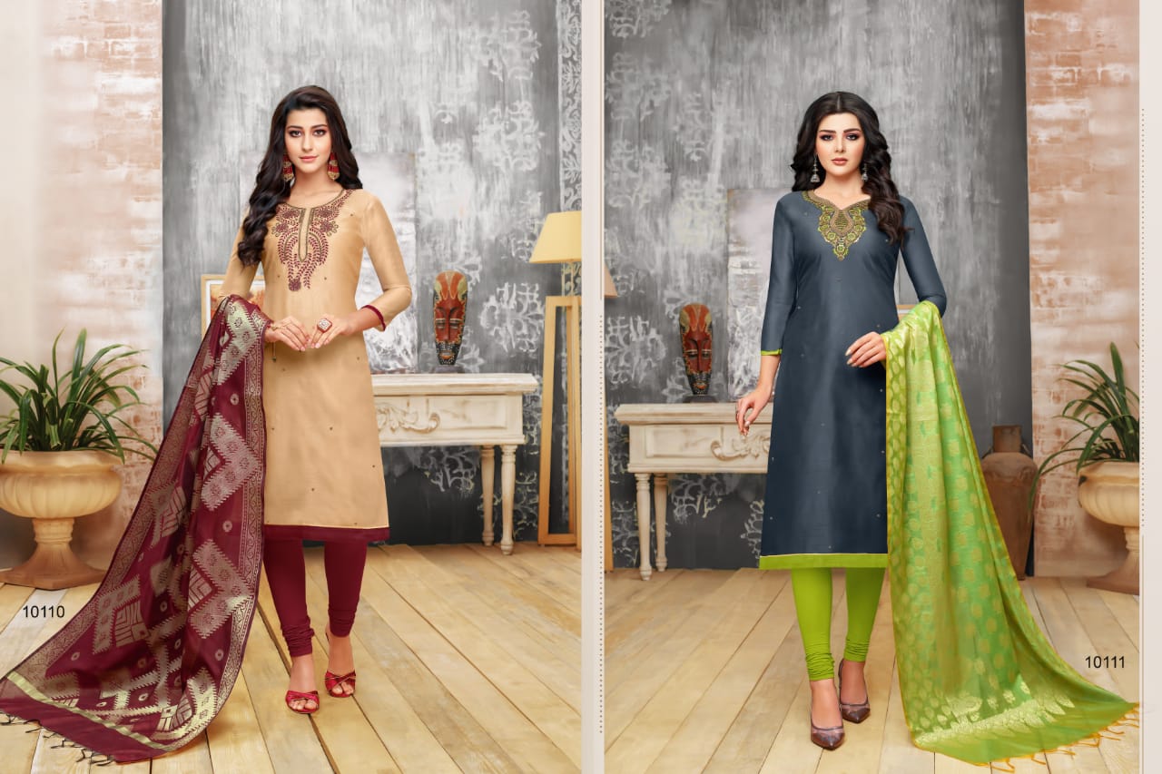 Heritage By Rr Fashion 10101 To 10112 Series Indian Traditional Wear Collection Beautiful Stylish Fancy Colorful Party Wear & Occasional Wear Modal Silk Embroidered Dress At Wholesale Price