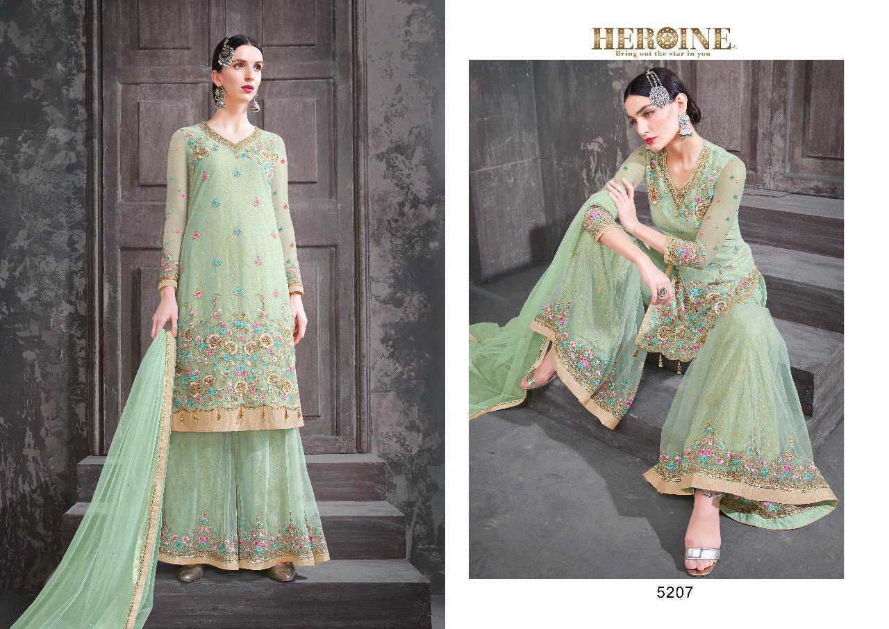 Heroine Juliana By Jinaam Dresses 5207 To 5212 Series Designer Pakistani Suits Beautiful Stylish Fancy Colorful Party Wear & Occasional Wear Dyed Net Dresses At Wholesale Price