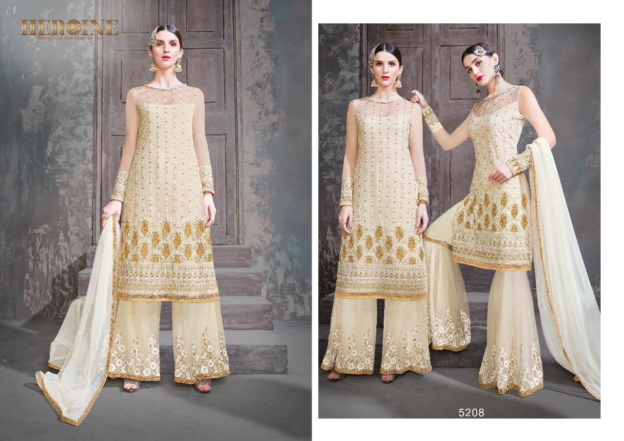 Heroine Juliana By Jinaam Dresses 5207 To 5212 Series Designer Pakistani Suits Beautiful Stylish Fancy Colorful Party Wear & Occasional Wear Dyed Net Dresses At Wholesale Price
