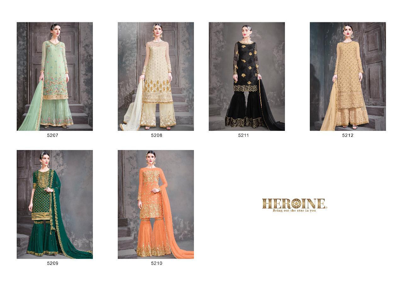 Heroine Juliana By Jinaam Dresses 5207 To 5212 Series Designer Pakistani Suits Beautiful Stylish Fancy Colorful Party Wear & Occasional Wear Dyed Net Dresses At Wholesale Price