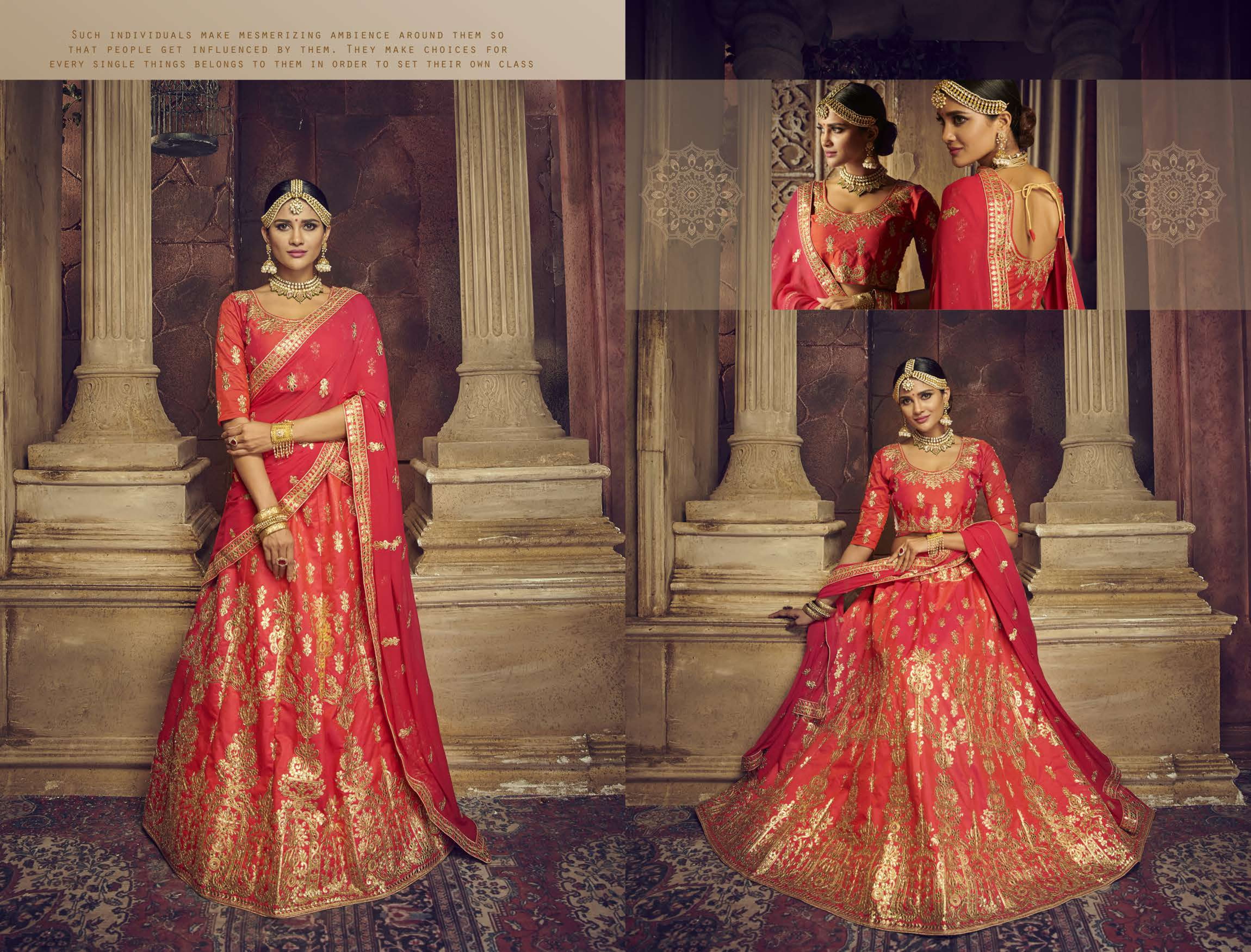 Hiranya By Riddhoo Fashion 01 To 08 Series Designer Wedding Collection Beautiful Stylish Fancy Colorful Party Wear & Occasional Wear Silk Embroidered Lehengas At Wholesale Price
