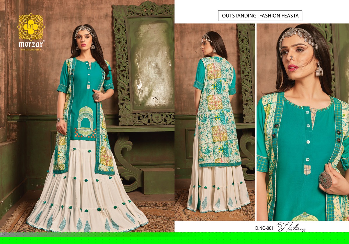 History Vol-1 By Morzar 001 To 005 Series Stylish Colorful Fancy Beautiful Casual Wear & Ethnic Wear Collection Rayon Printed Kurtis At Wholesale Price