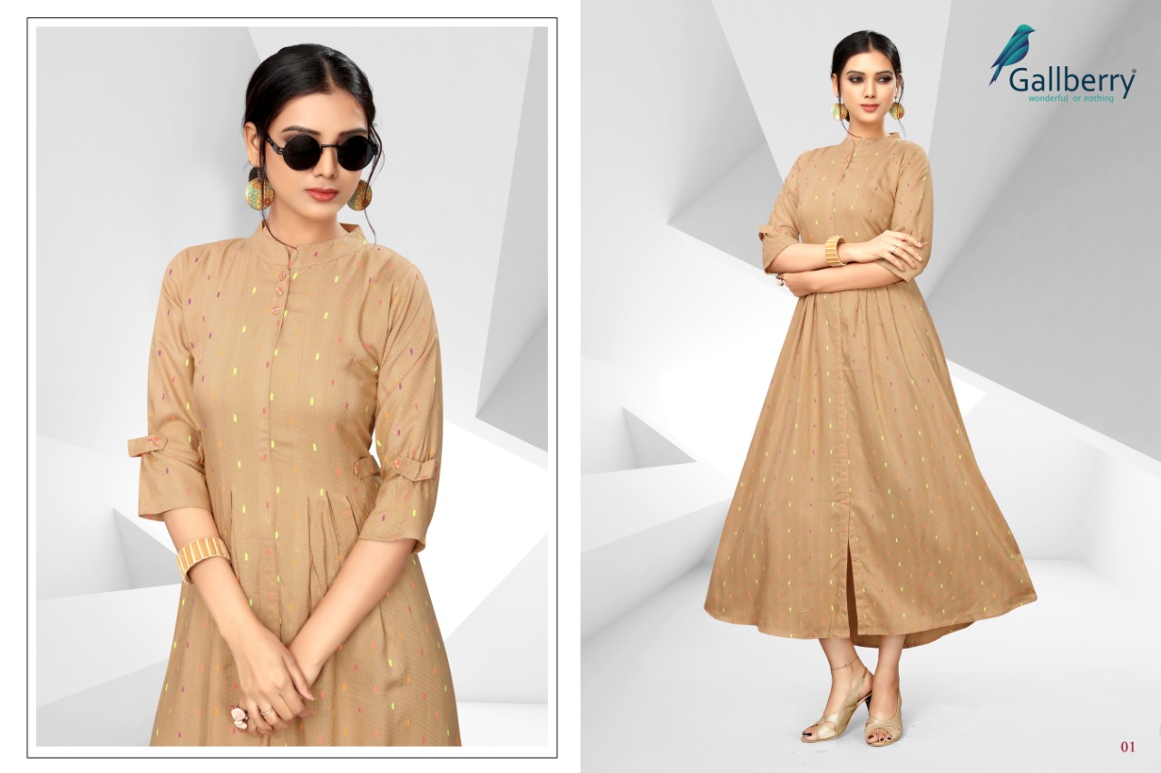 Hit List By Gallberry 01 To 09 Series Beautiful Colorful Stylish Fancy Casual Wear & Ethnic Wear & Ready To Wear Rayon Butti Jacquard Kurtis At Wholesale Price