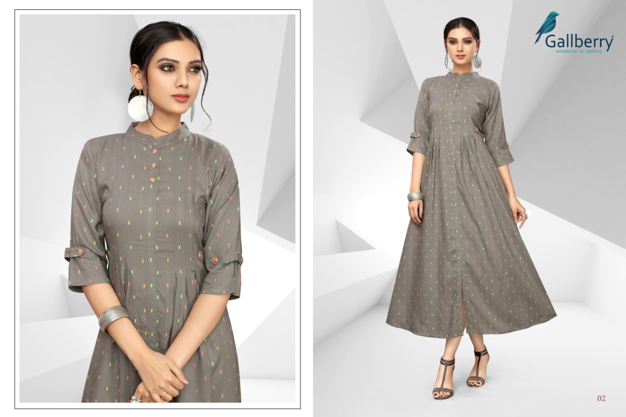 Hit List By Gallberry 01 To 09 Series Beautiful Colorful Stylish Fancy Casual Wear & Ethnic Wear & Ready To Wear Rayon Butti Jacquard Kurtis At Wholesale Price