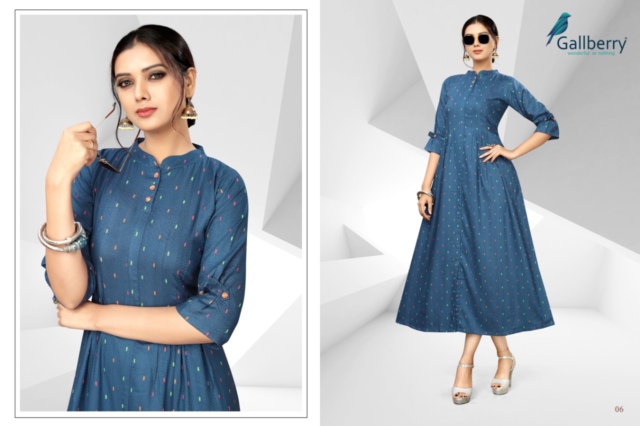 Hit List By Gallberry 01 To 09 Series Beautiful Colorful Stylish Fancy Casual Wear & Ethnic Wear & Ready To Wear Rayon Butti Jacquard Kurtis At Wholesale Price